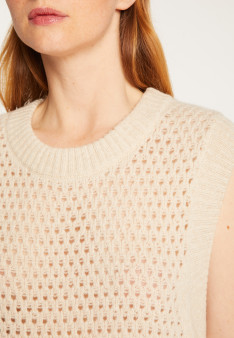 Pull sans manches en laine et cachemire - Raven