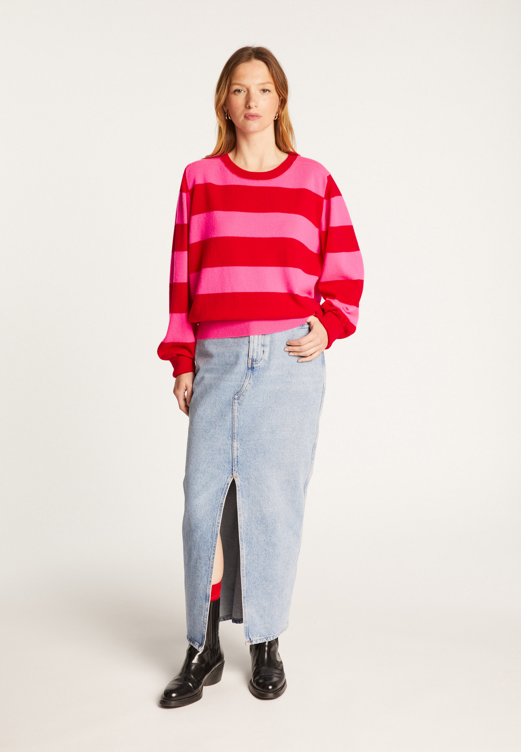 Pull à rayures en cachemire - Rosie