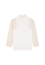 Two-tone high neck cashmere sweater - Roxane bis