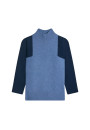 Two-tone high neck cashmere sweater - Roxane bis