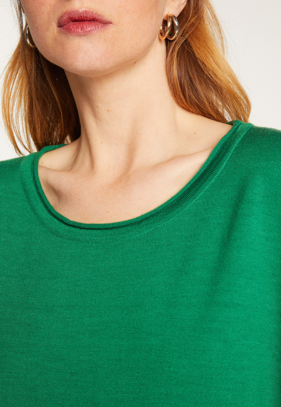 Pull ample fin en laine mérinos - Azel