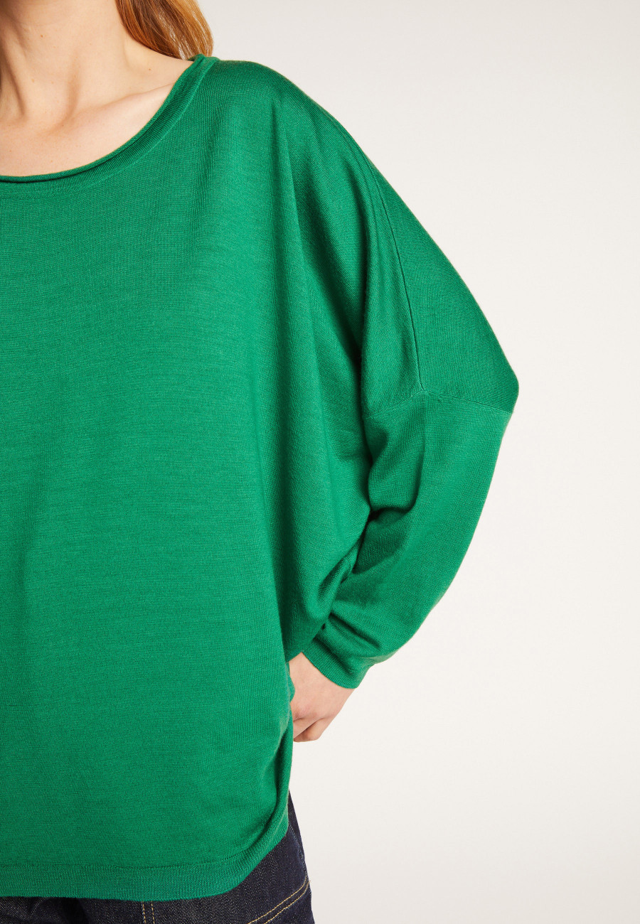Pull ample fin en laine mérinos - Azel