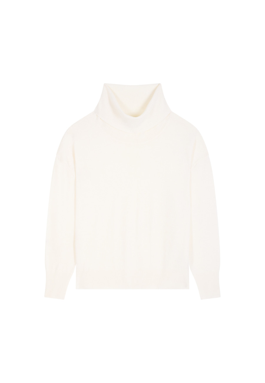 Pull col roulé en laine mérinos - Alisa