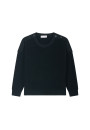 Pull en laine et velours boutons épaules - Rochelle