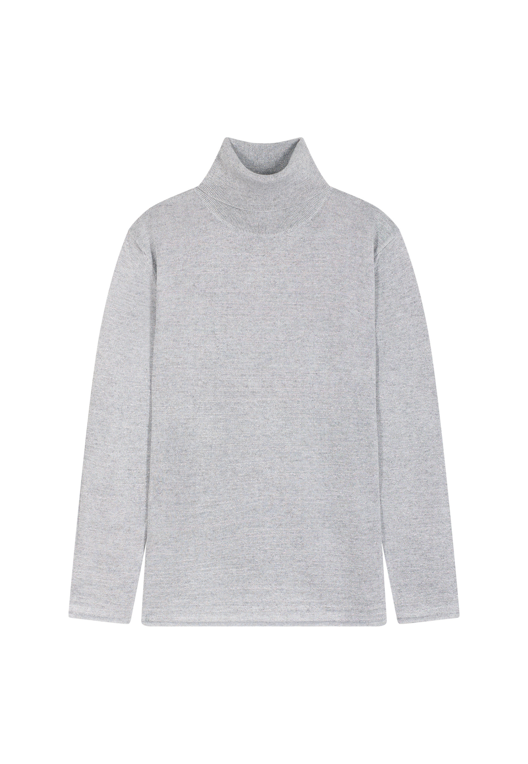 Turtleneck T-shirt in bamboo cashmere lurex fiber - Aéris Lux