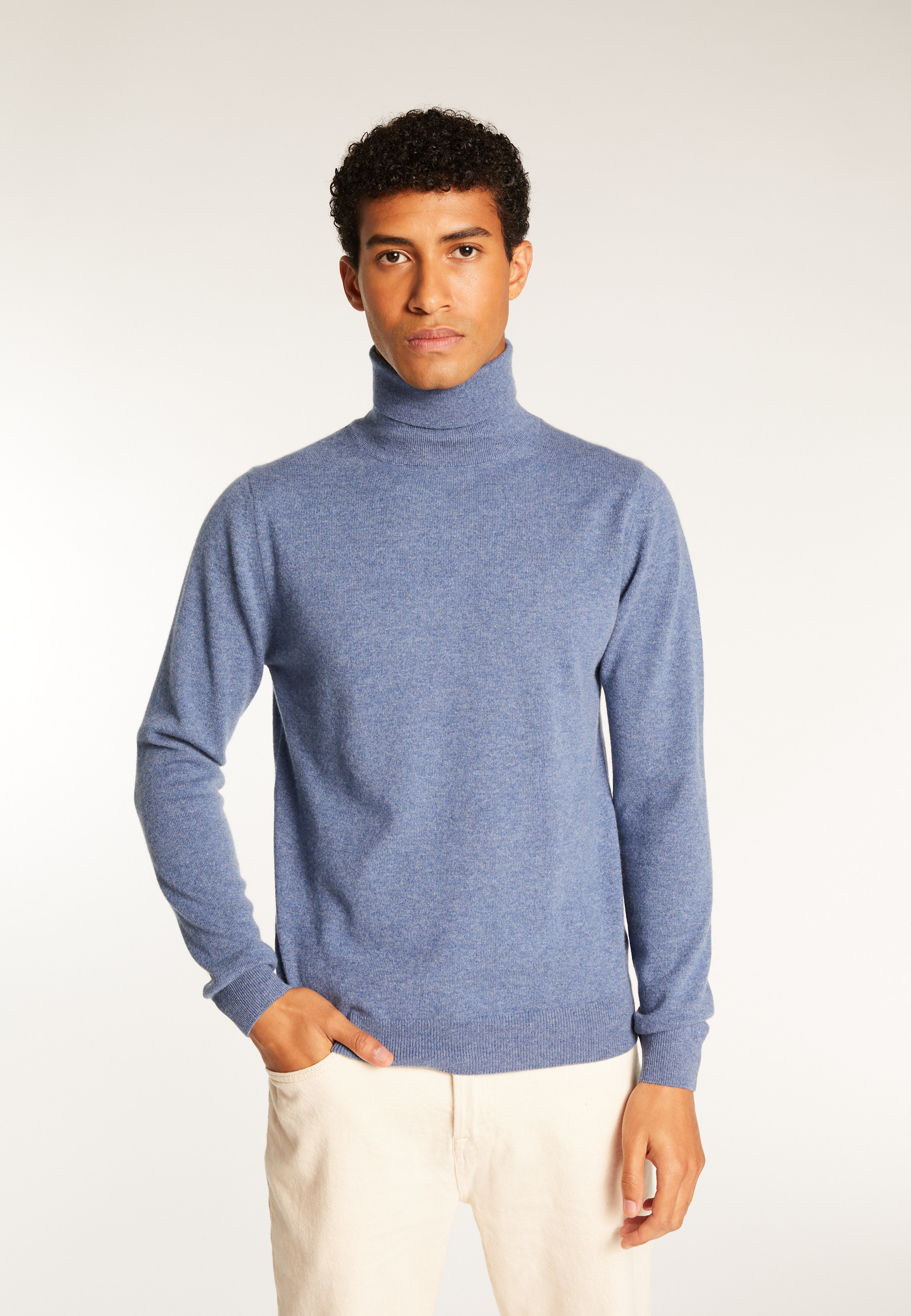 Pull col roulé en cachemire - Eduardo 8641
