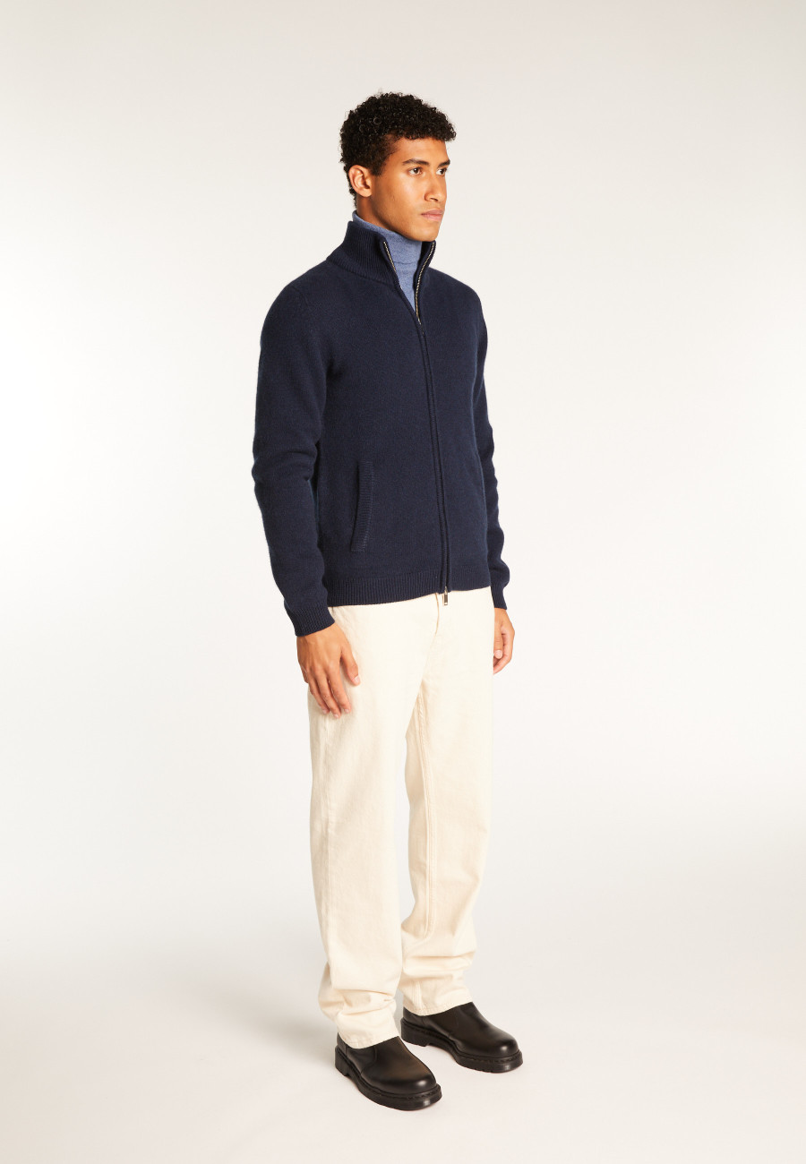 Gilet zippé en cachemire 6 fils - Elysée duo