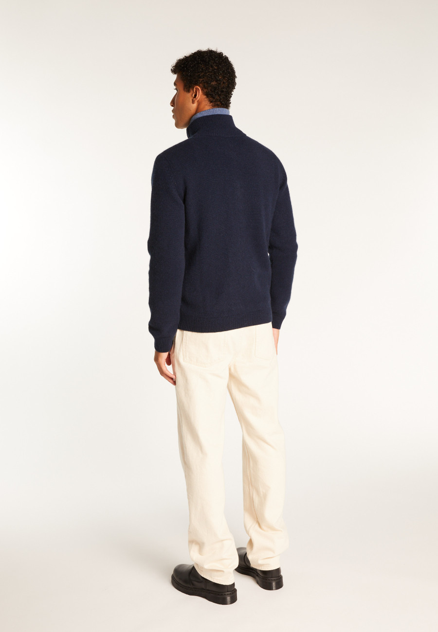 6-ply cashmere zipped vest - Elysée duo