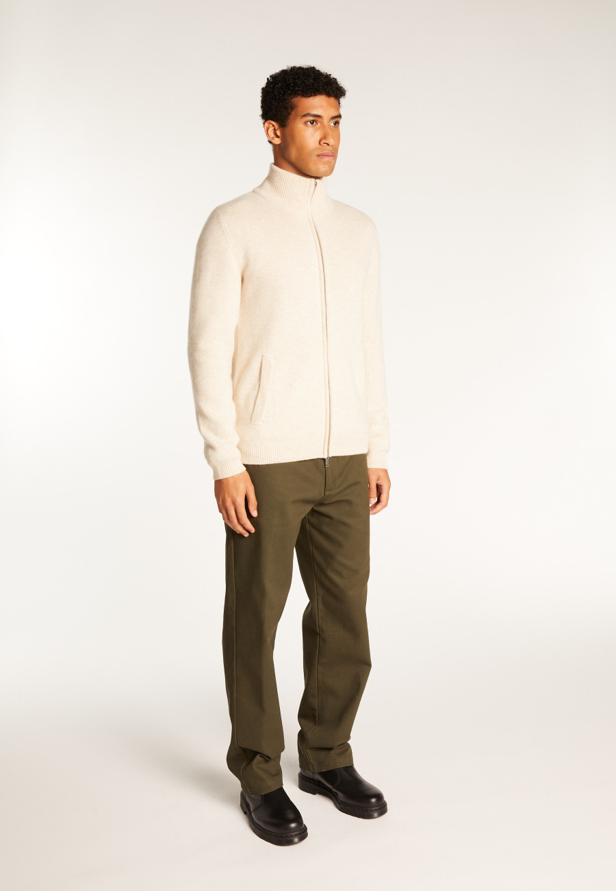 Gilet zippé en cachemire 6 fils - Elysée duo