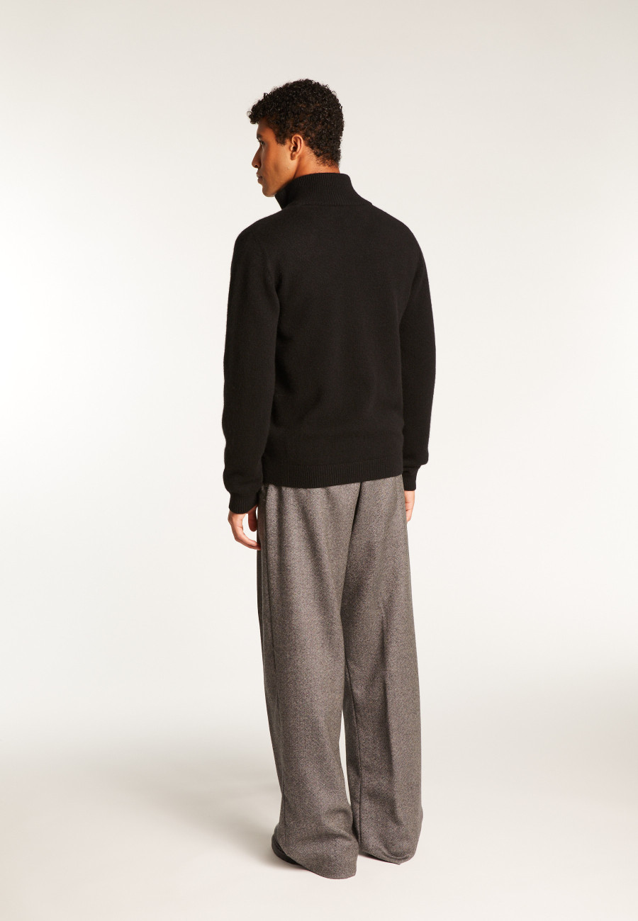 6-ply cashmere zipped vest - Elysée duo