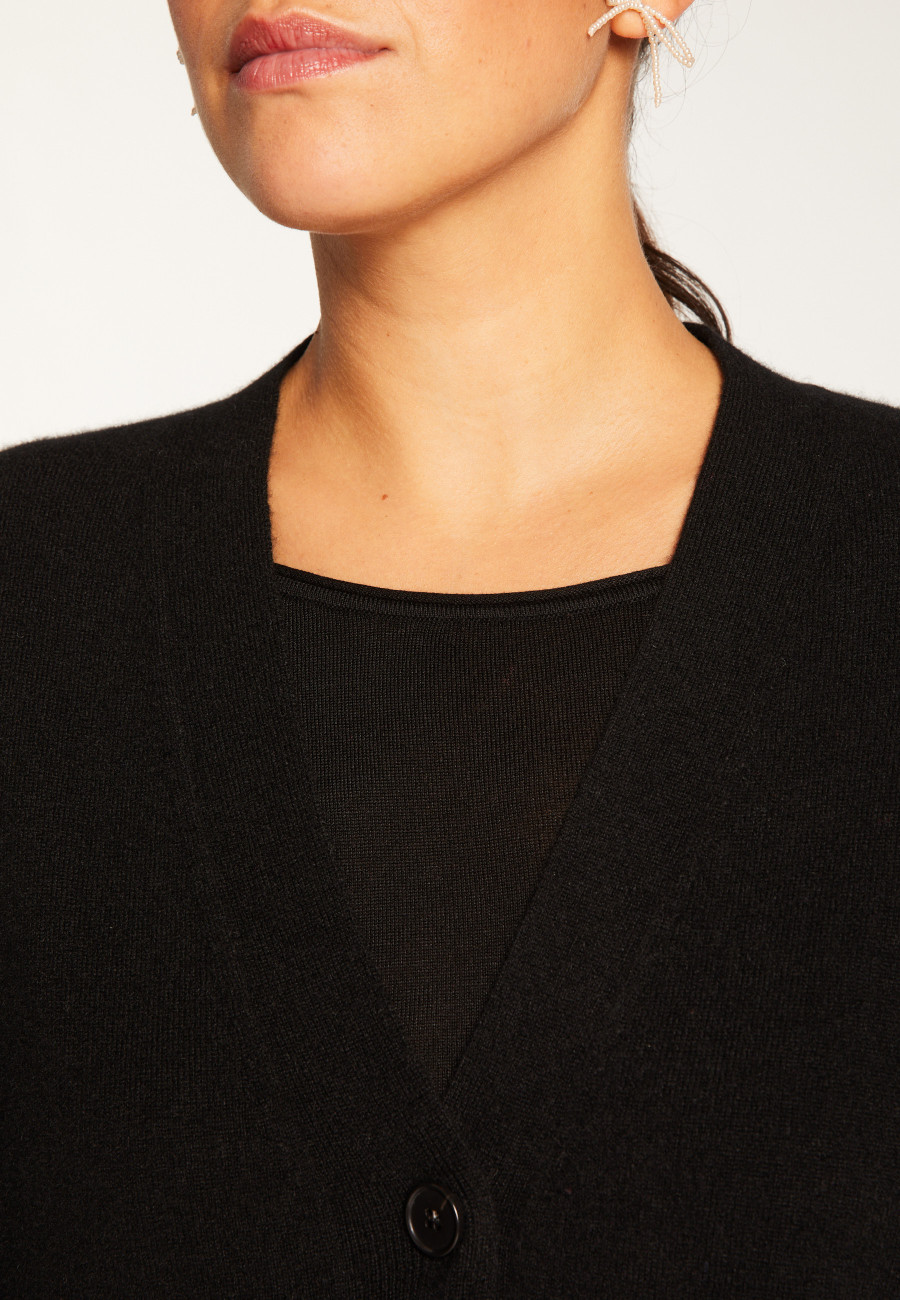 Cardigan de cashmere com botões - Ariel