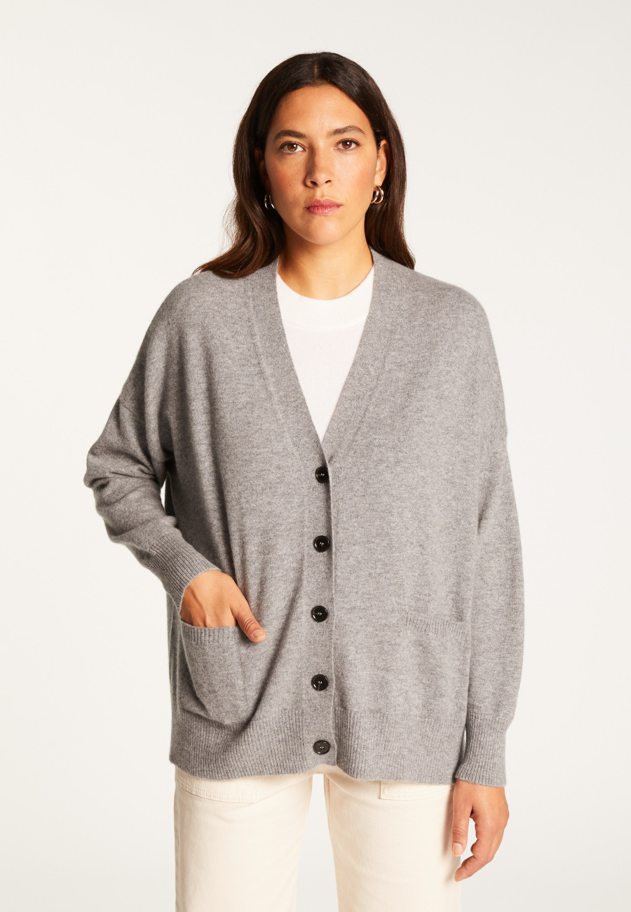 Cardigan de cashmere com botões - Ariel