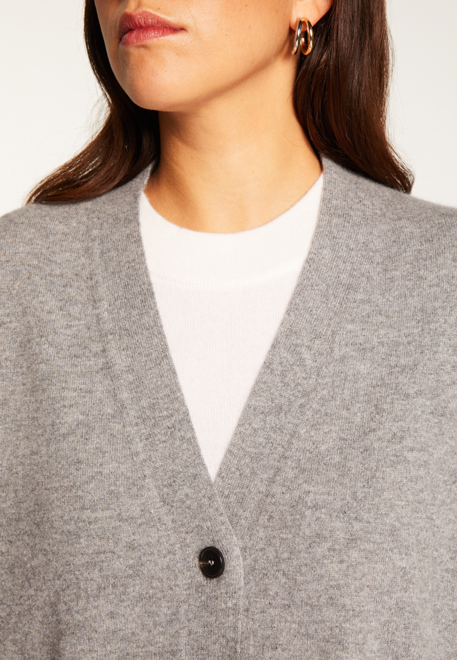 Cardigan de cashmere com botões - Ariel