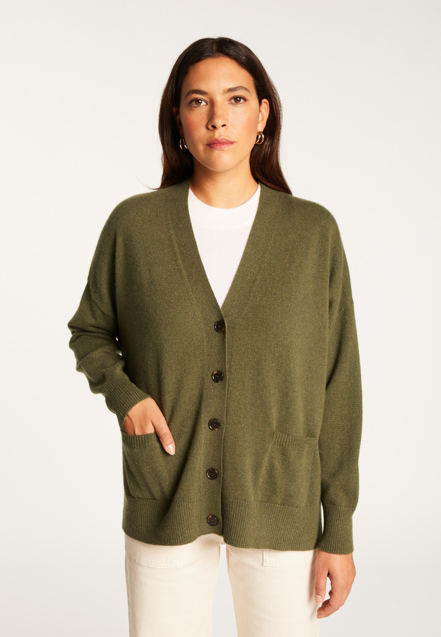 Cardigan de cashmere com botões - Ariel