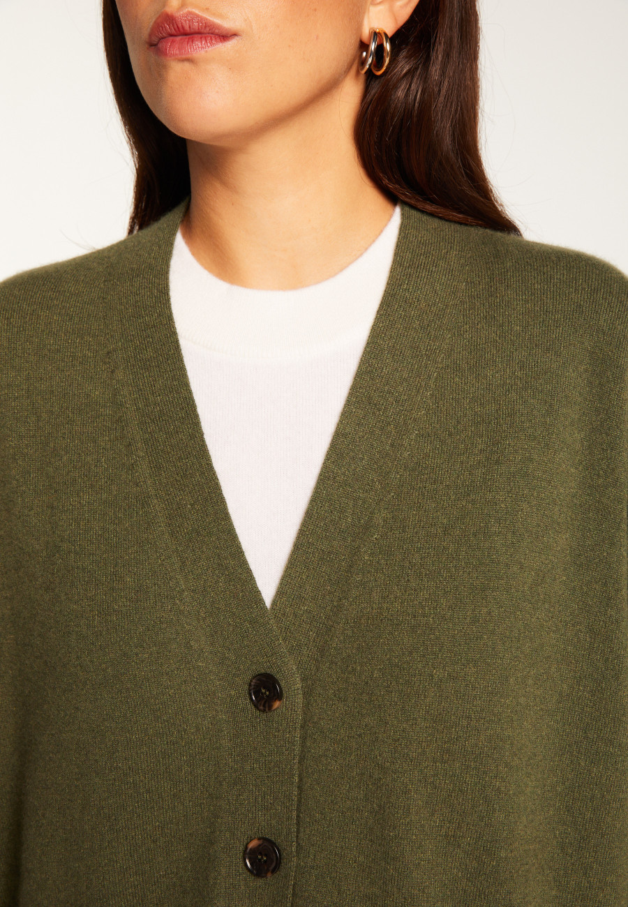 Cardigan de cashmere com botões - Ariel