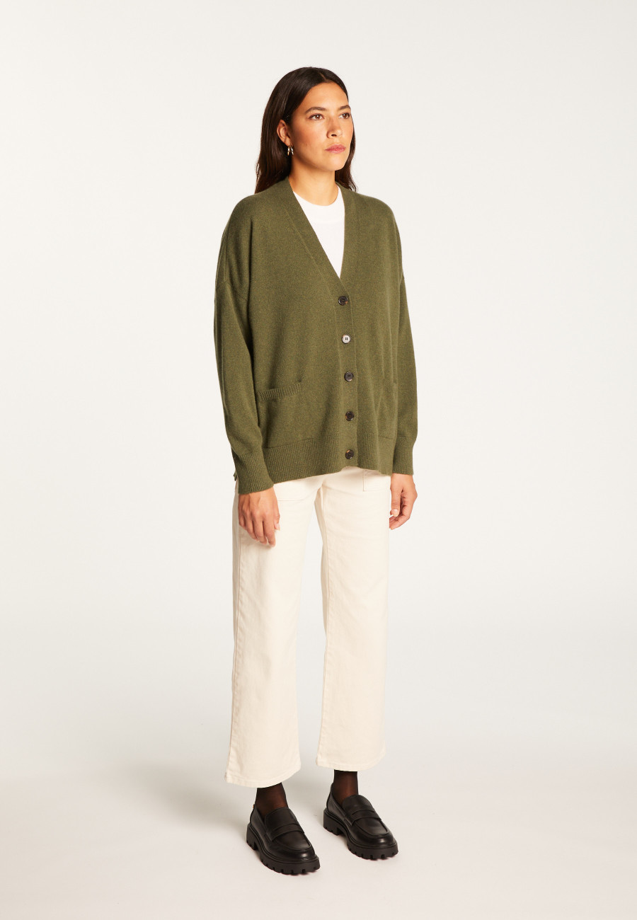 Cardigan de cashmere com botões - Ariel