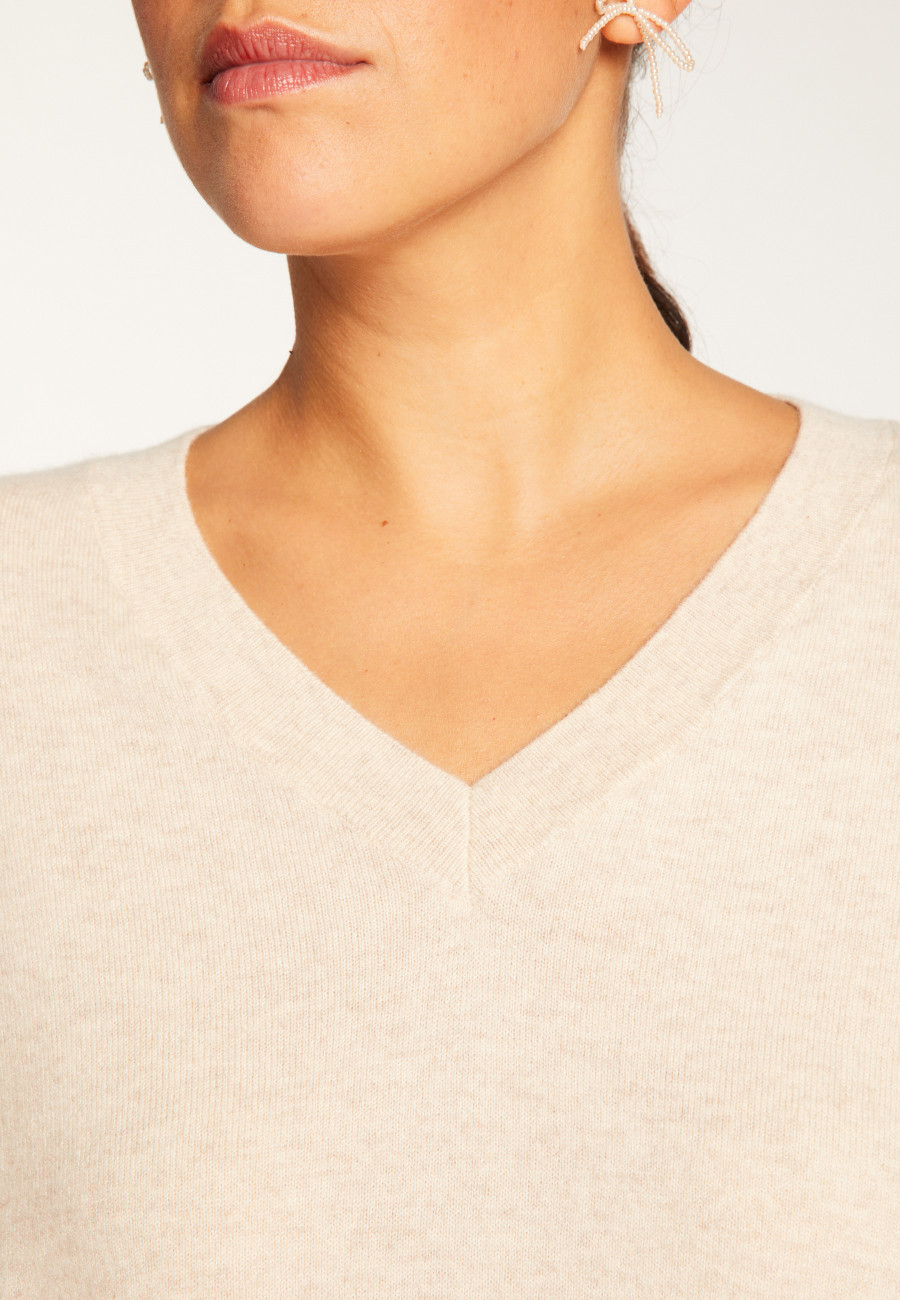 Pull ample à fentes en cachemire - Alienor