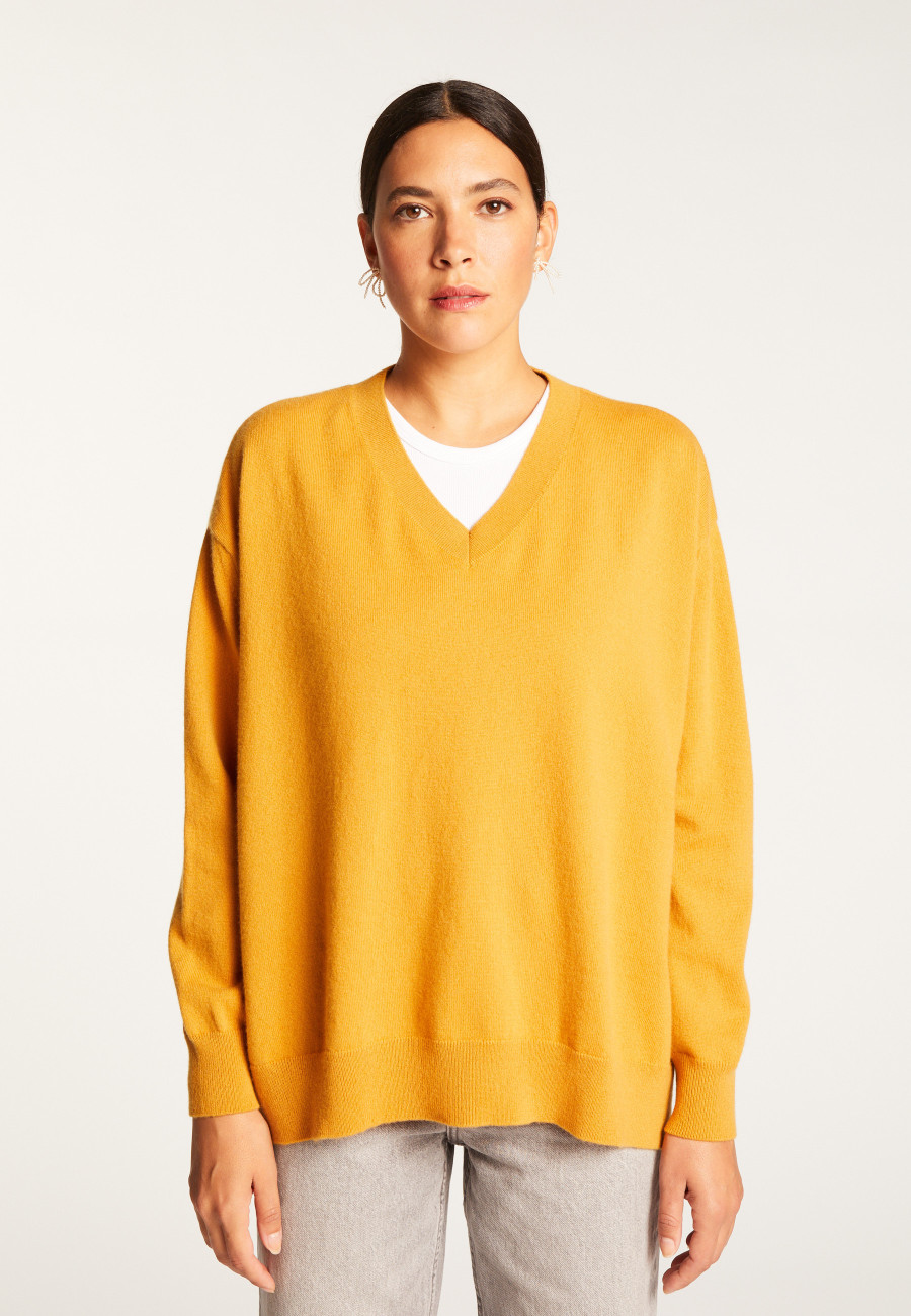 Pull ample à fentes en cachemire - Alienor