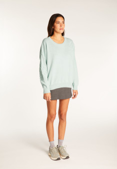 Pull avec broderie en laine et cachemire - Rachel