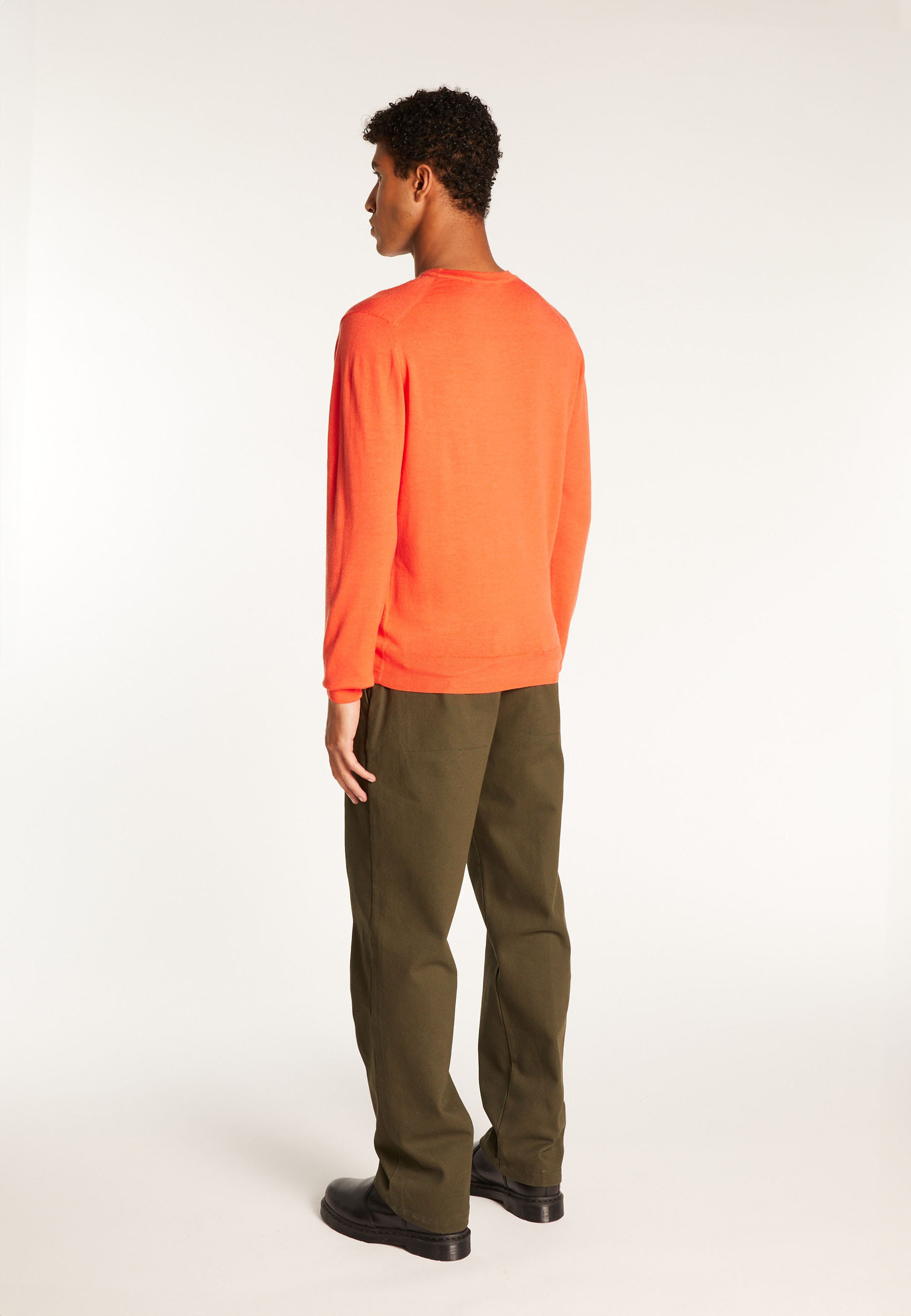 Pull col V en laine mérinos - Elmo