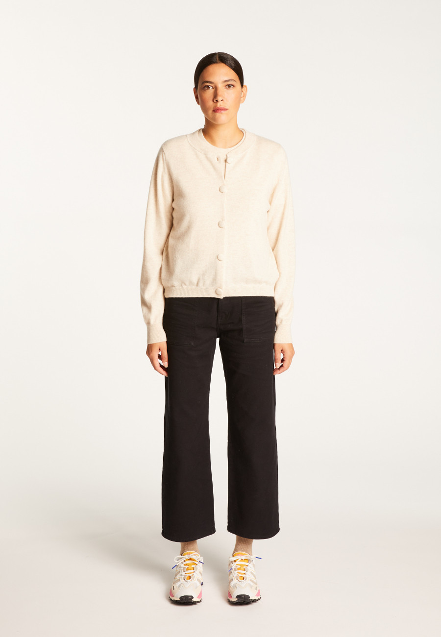 Cardigan de caxemira com botões - Aura