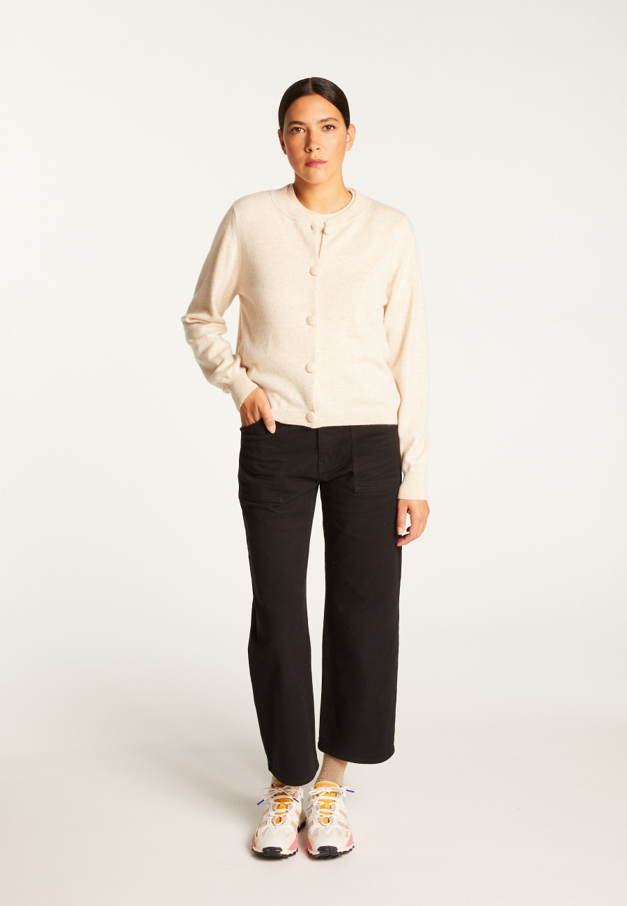 Cardigan de caxemira com botões - Aura