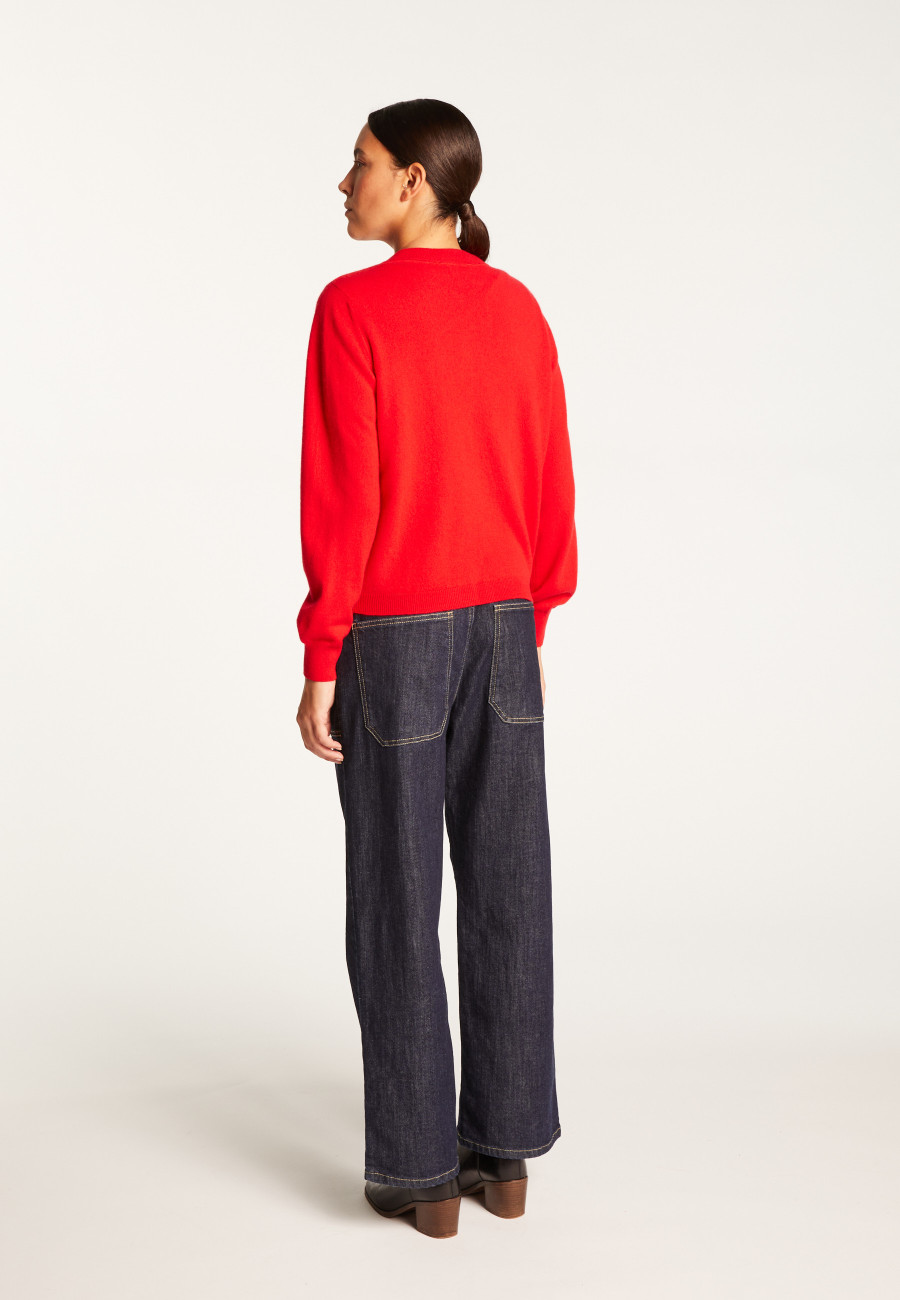 Cardigan de caxemira com botões - Aura