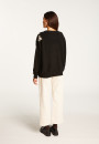 Pull avec broderie en laine et cachemire - Rachel