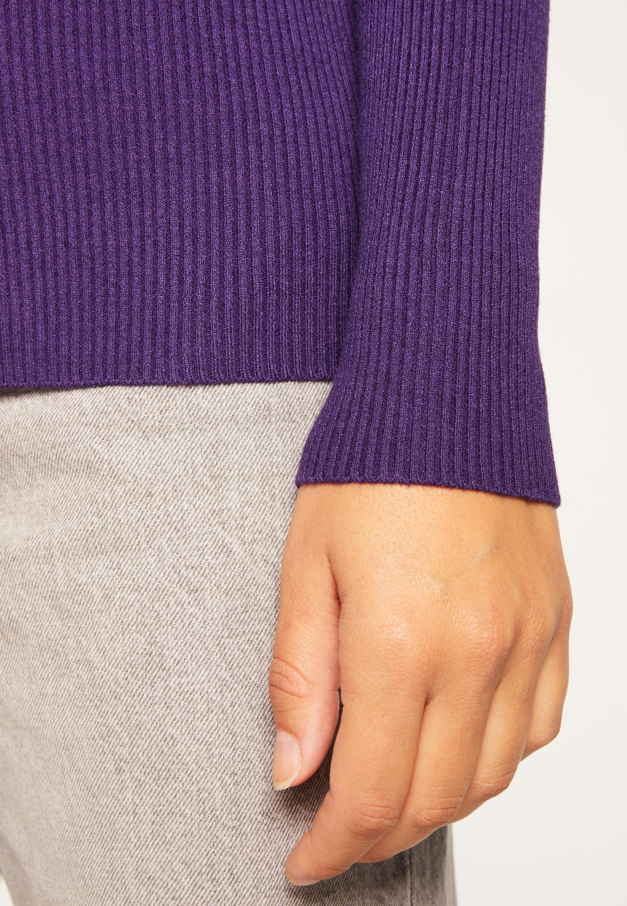 Pull col montant en laine mélangée - Reagan