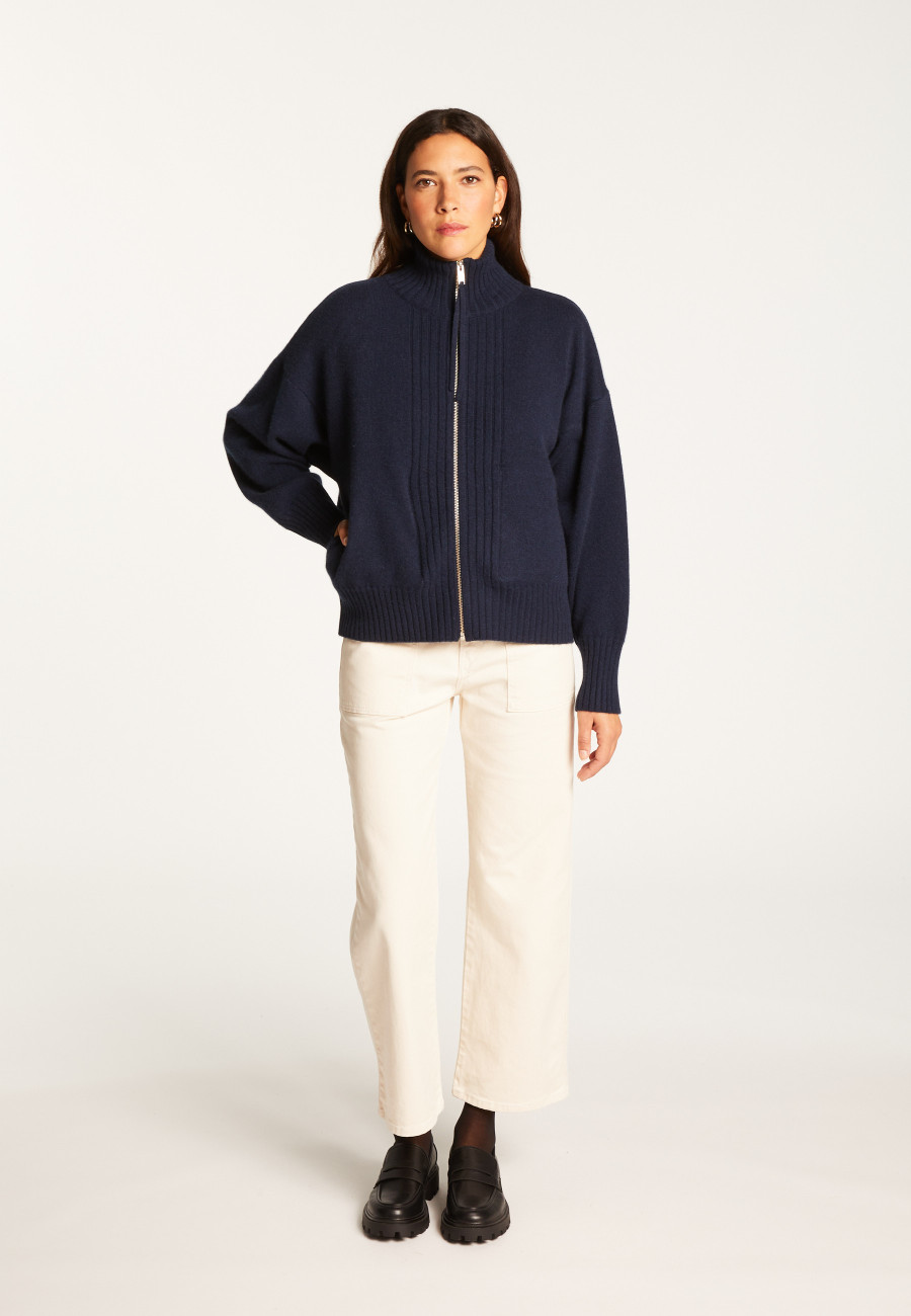 Zipped cashmere vest - Agnes duo