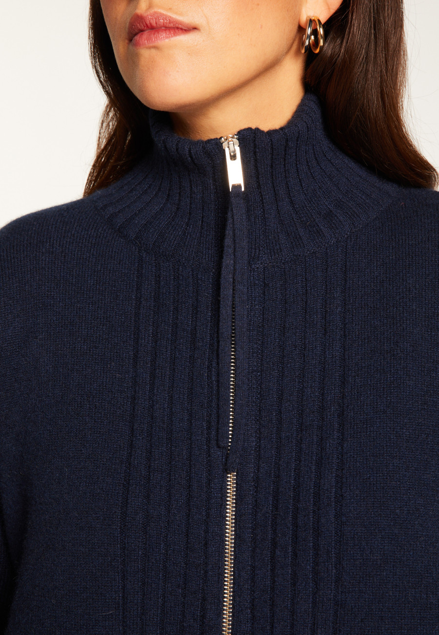 Zipped cashmere vest - Agnes duo