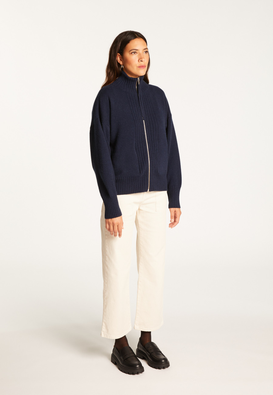 Zipped cashmere vest - Agnes duo