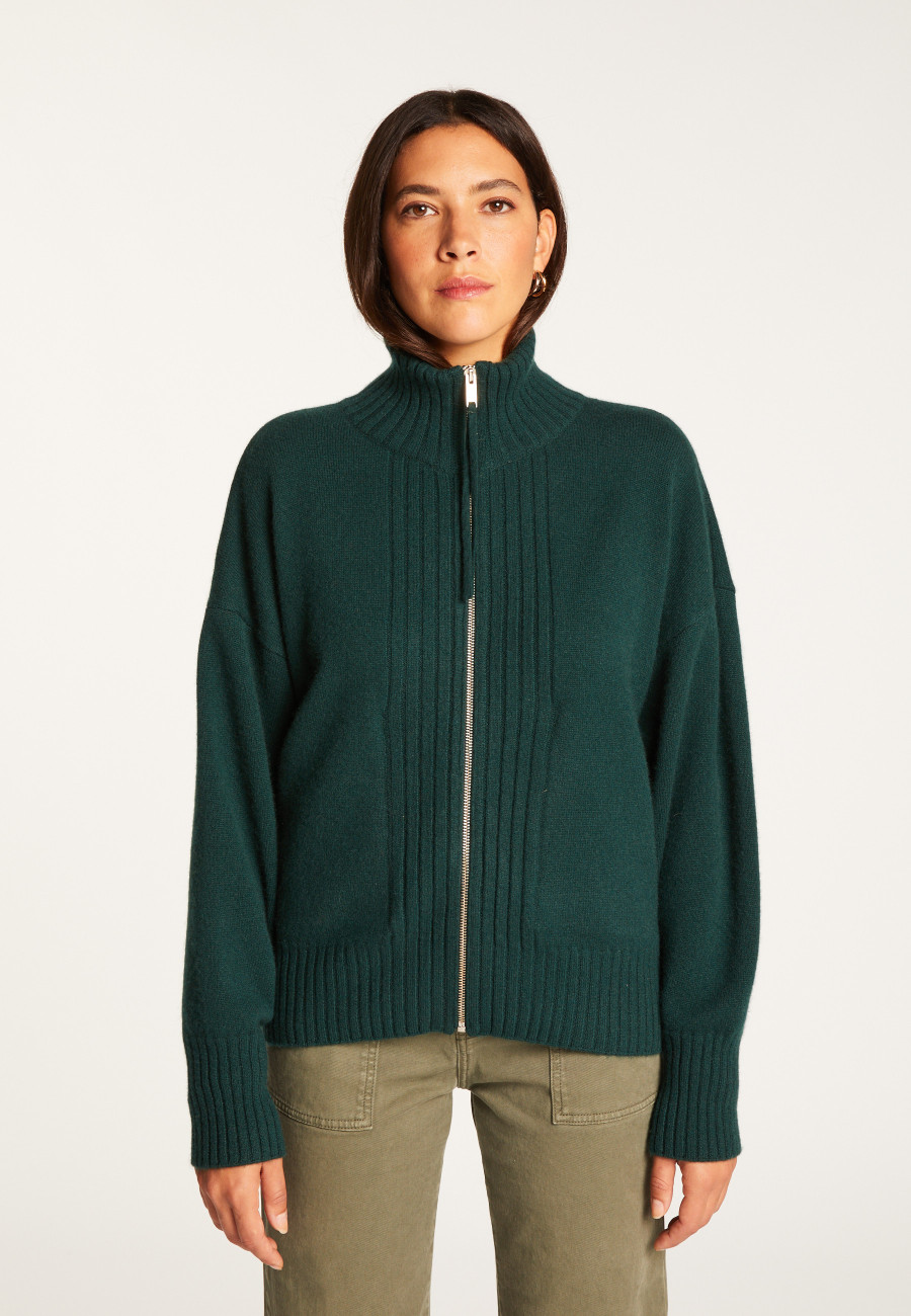 Gilet zippé en cachemire - Agnes duo