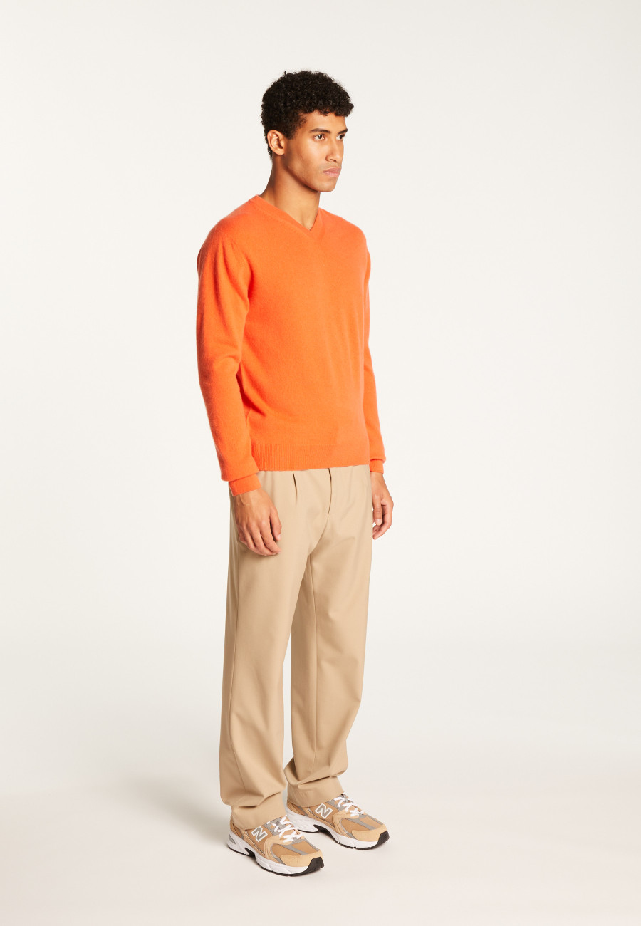 Suéter de cashmere com decote em V - Evann