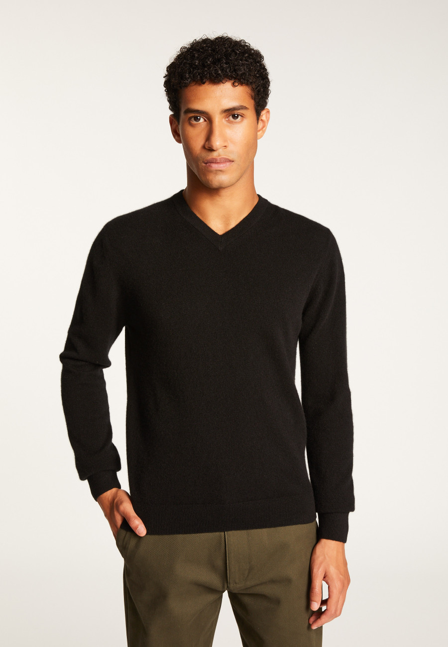 Cashmere V-Neck Sweater - Evann