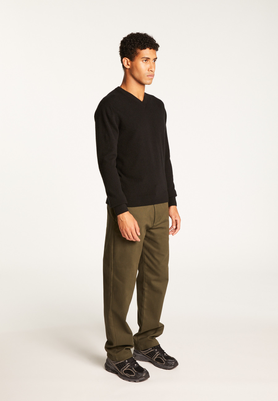 Cashmere V-Neck Sweater - Evann