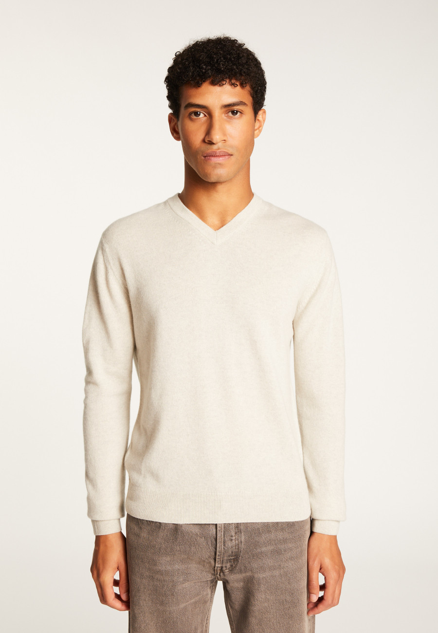 Cashmere V-Neck Sweater - Evann