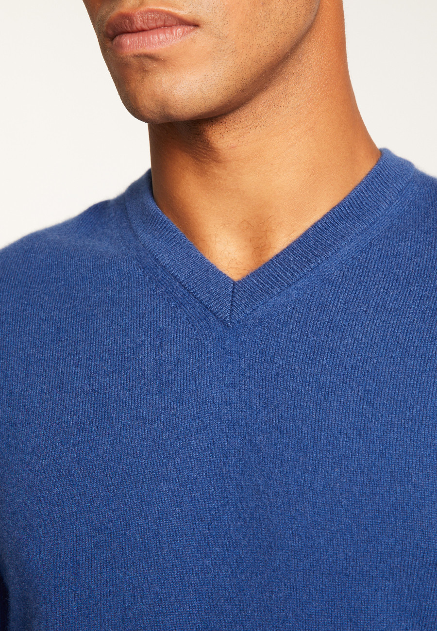 Suéter de cashmere com decote em V - Evann