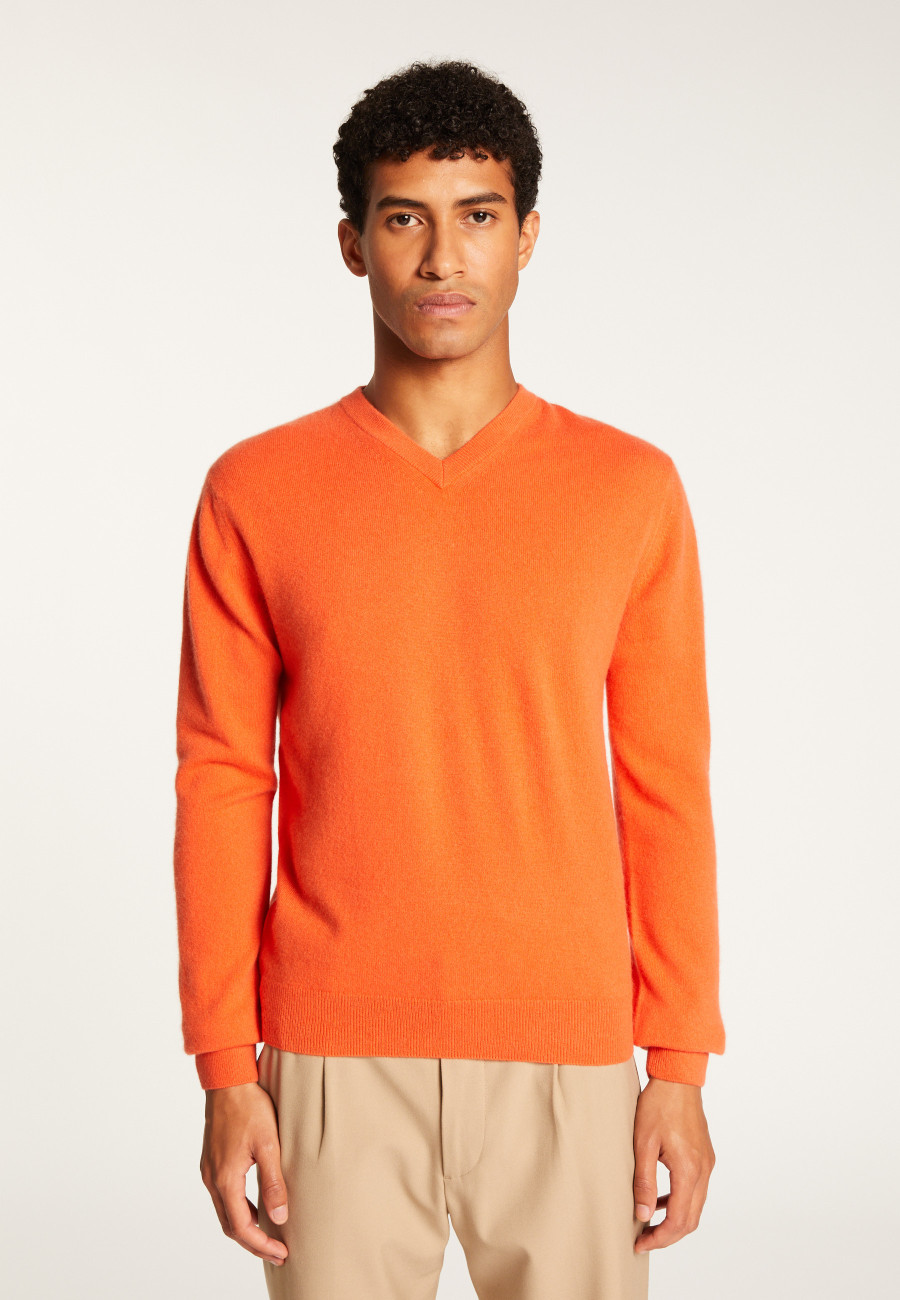 Suéter de cashmere com decote em V - Evann