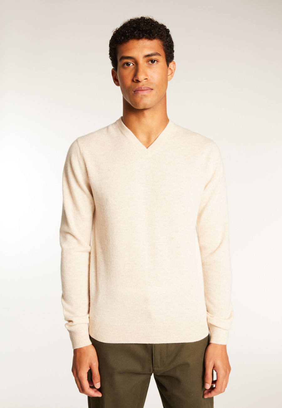 Cashmere V-Neck Sweater - Evann
