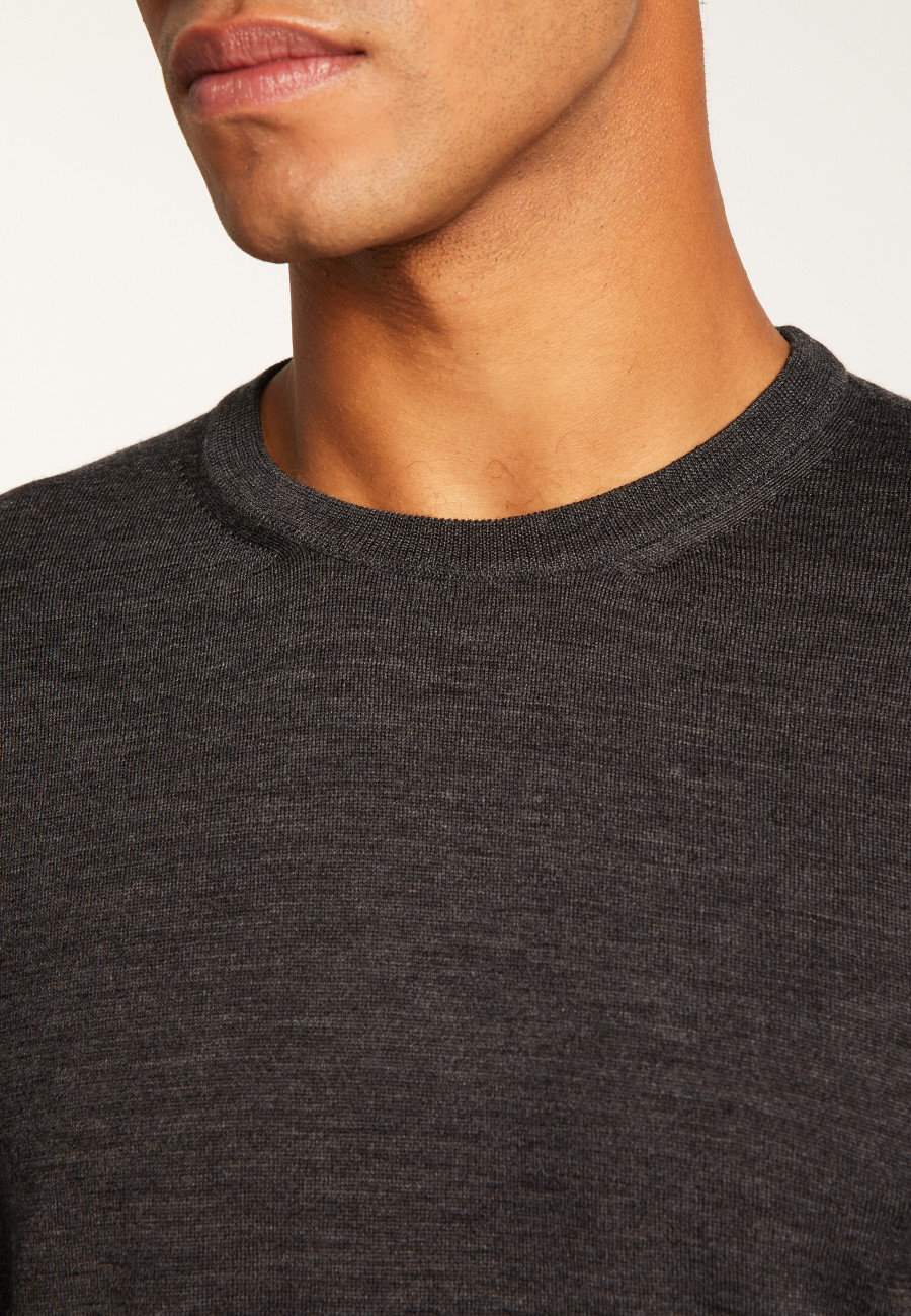 Merino Wool Crewneck Sweater - Eddie