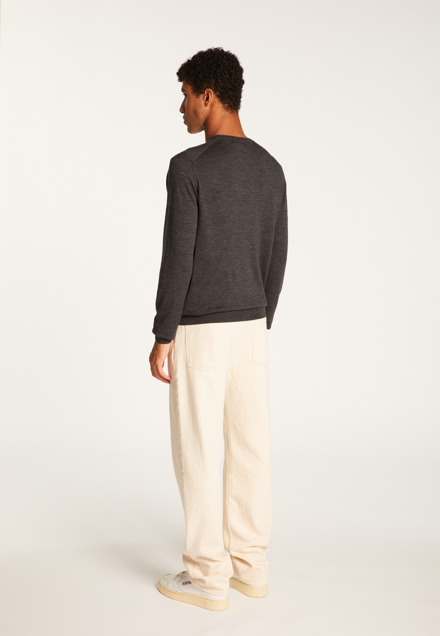 Merino Wool Crewneck Sweater - Eddie