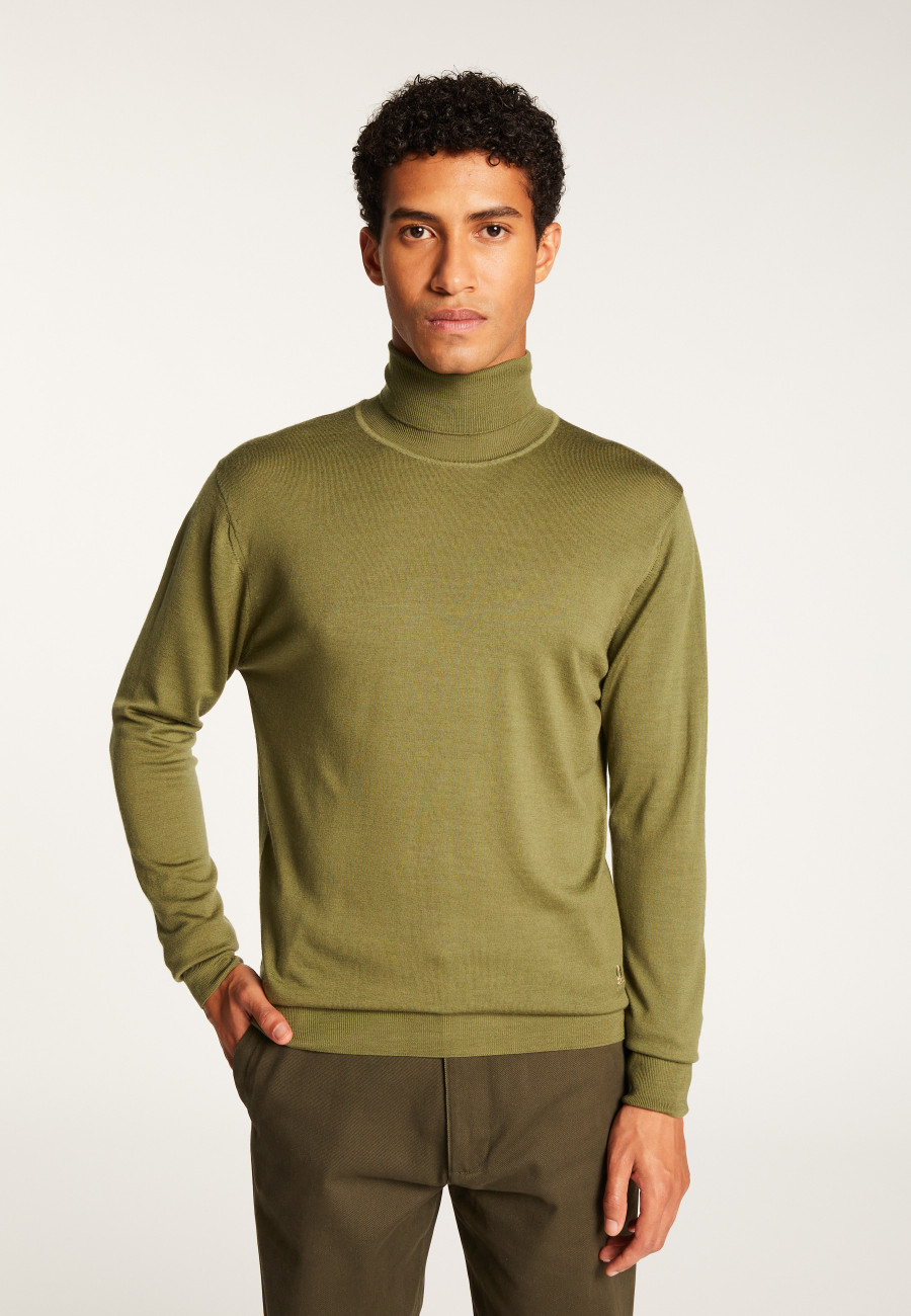 Merino Wool Turtleneck Sweater - Enzo