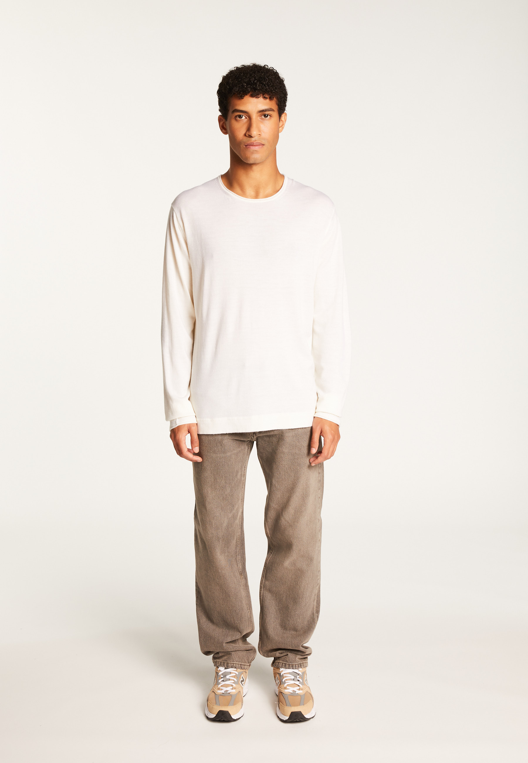 Pull col rond en laine mérinos  - Erin