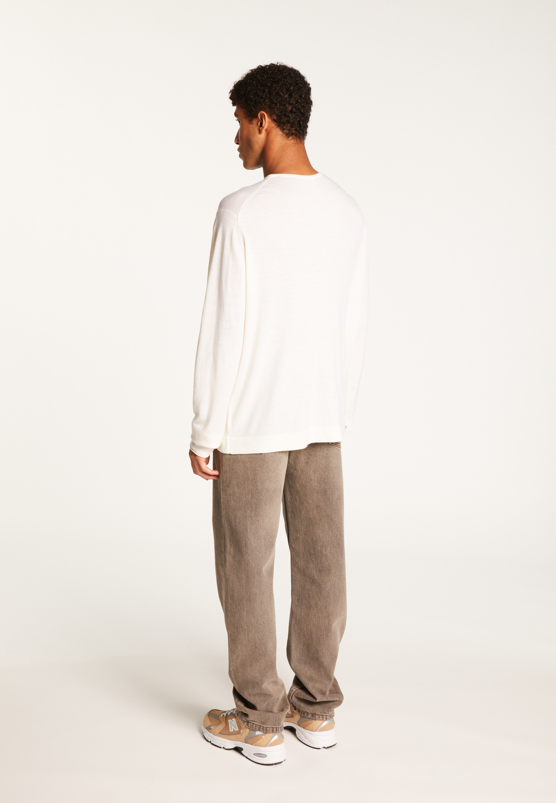 Pull col rond en laine mérinos  - Erin