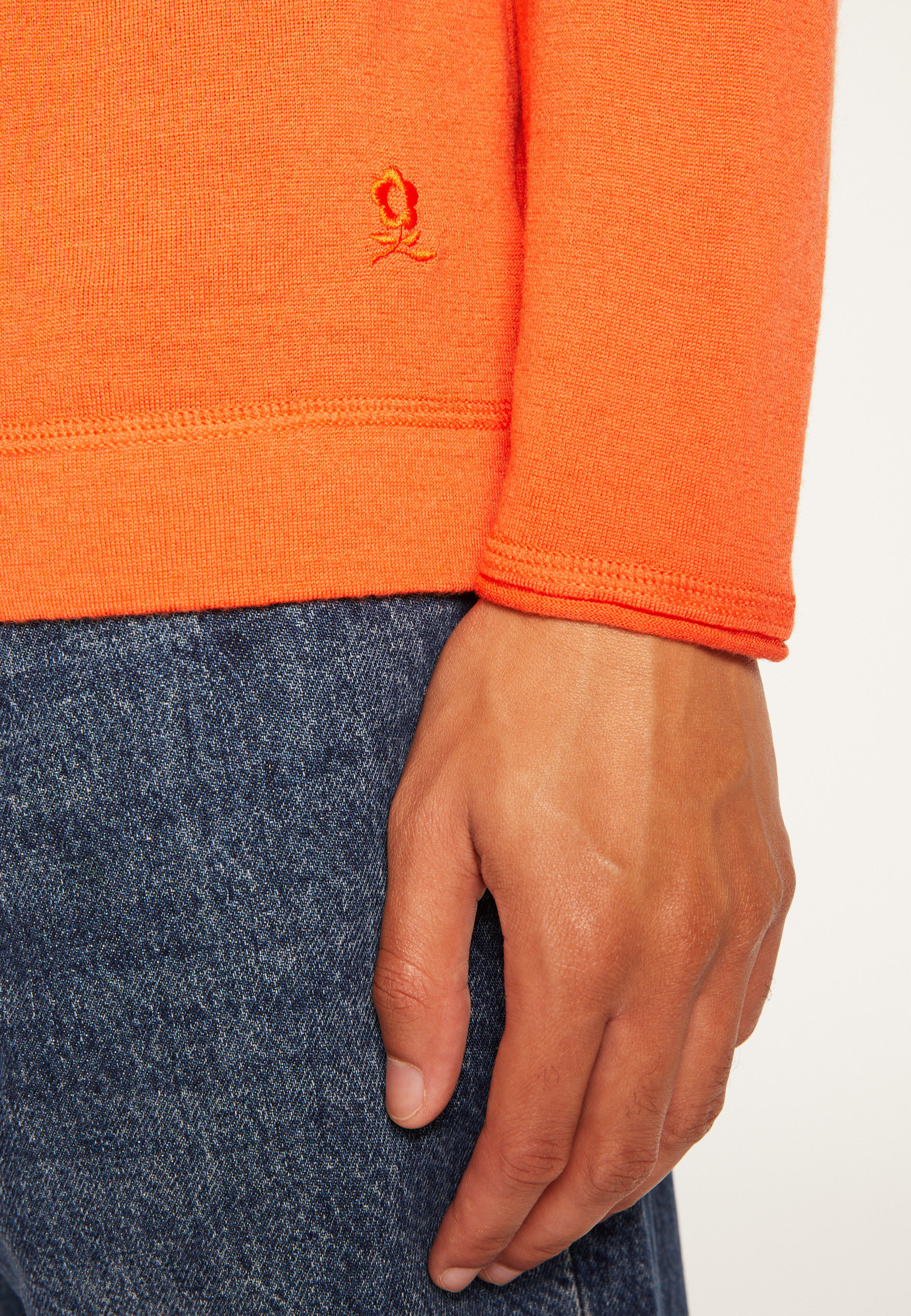 Pull col rond en laine mérinos  - Erin