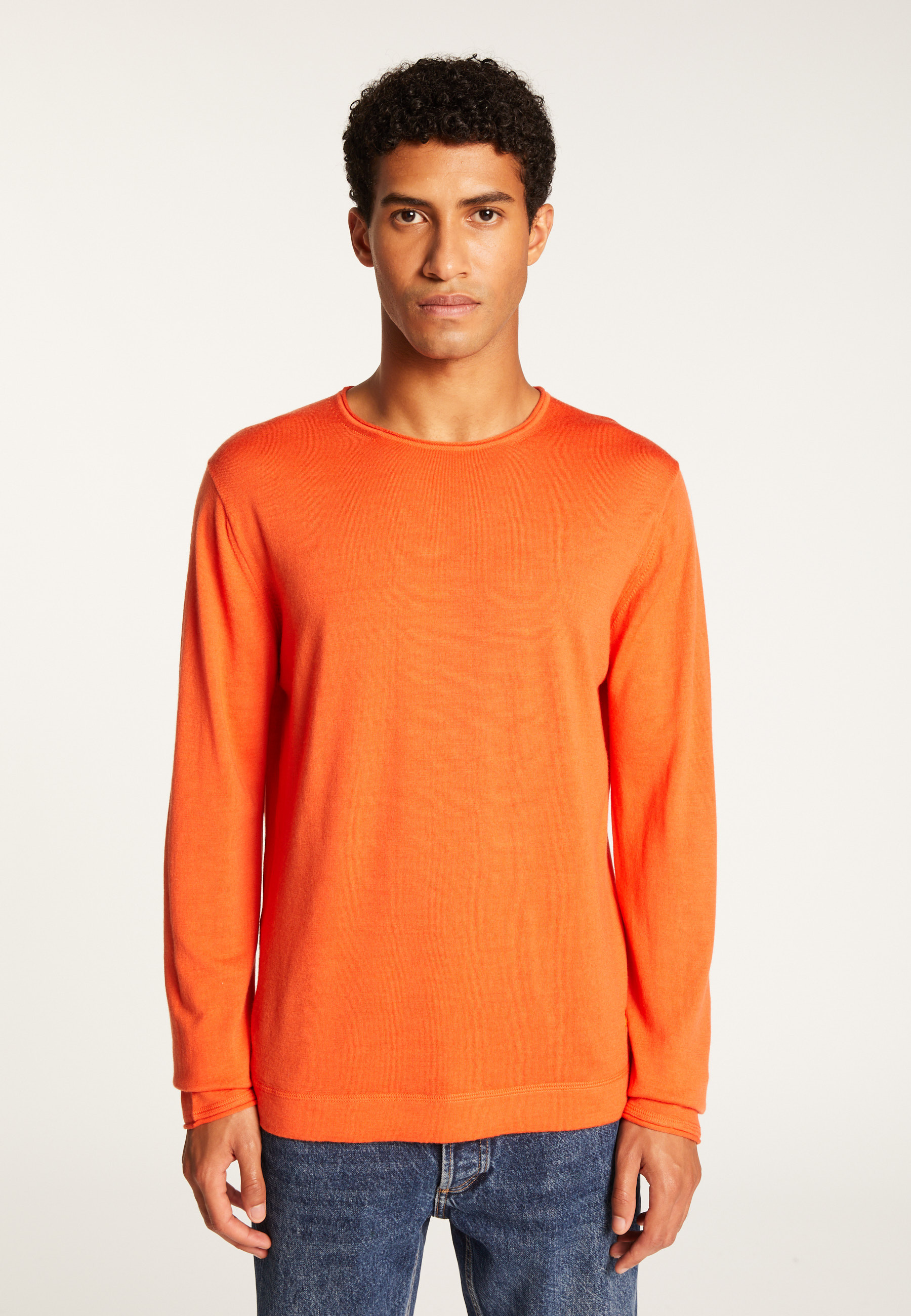 Pull col rond en laine mérinos  - Erin