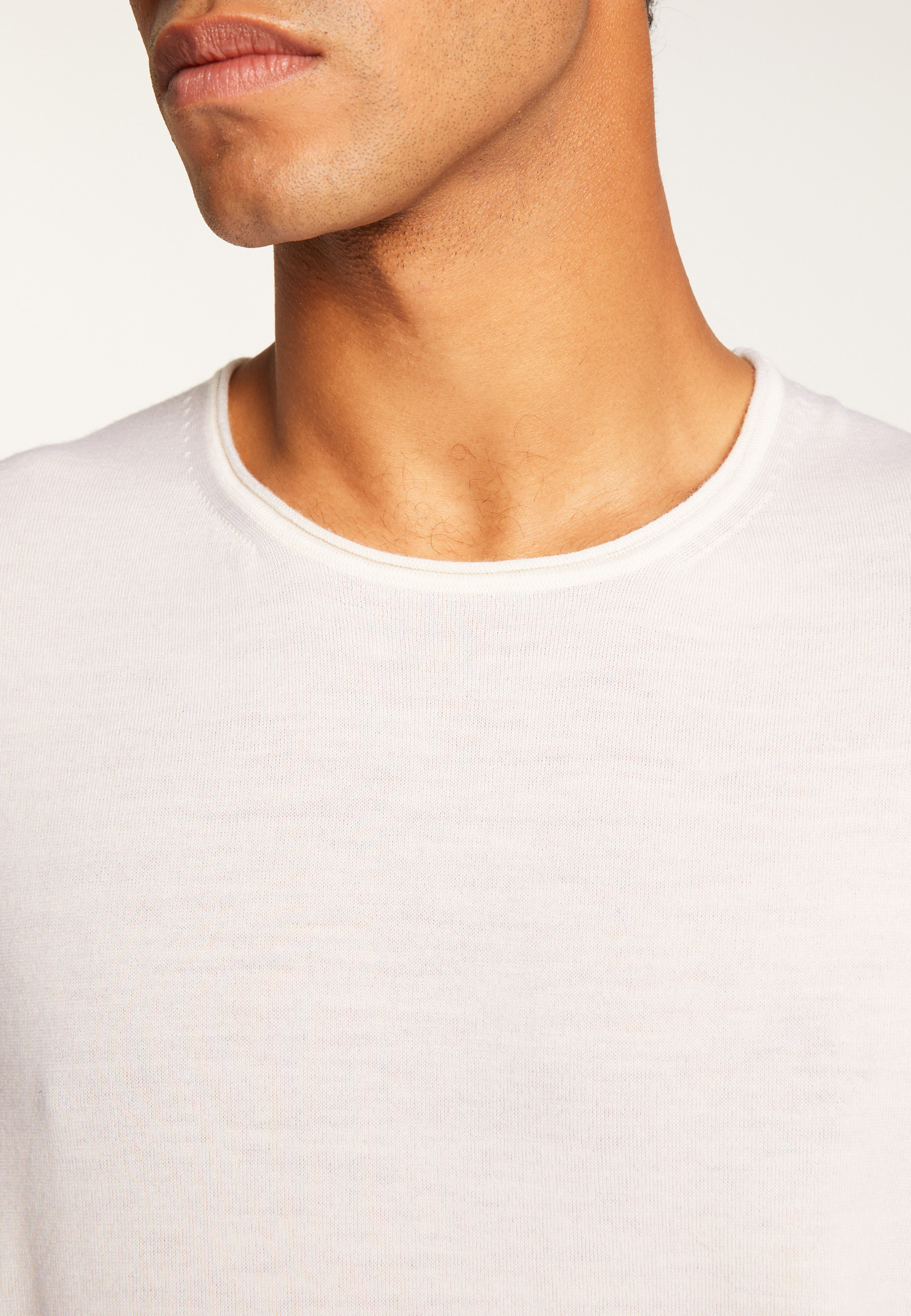 Pull col rond en laine mérinos  - Erin