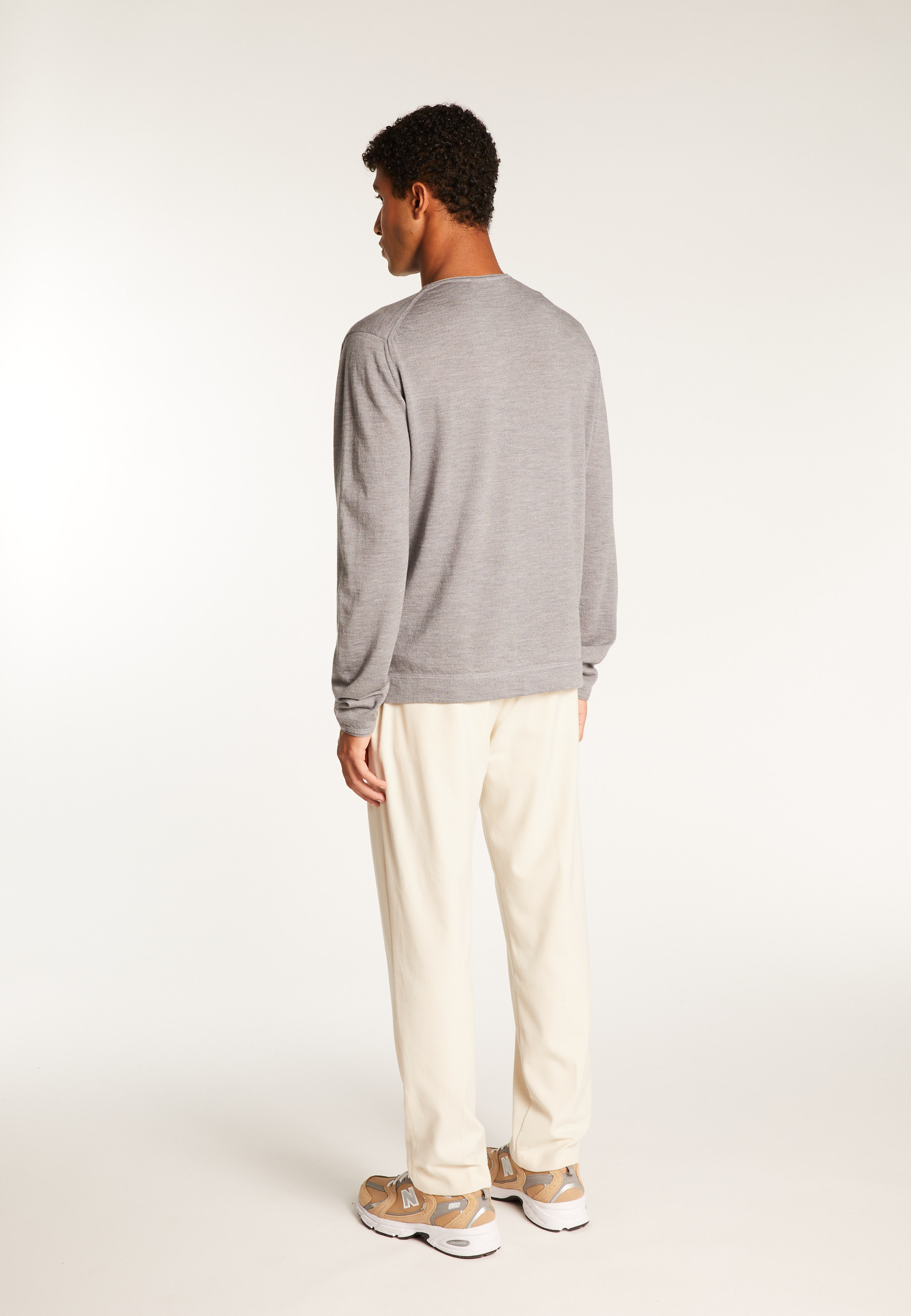 Pull col rond en laine mérinos  - Erin