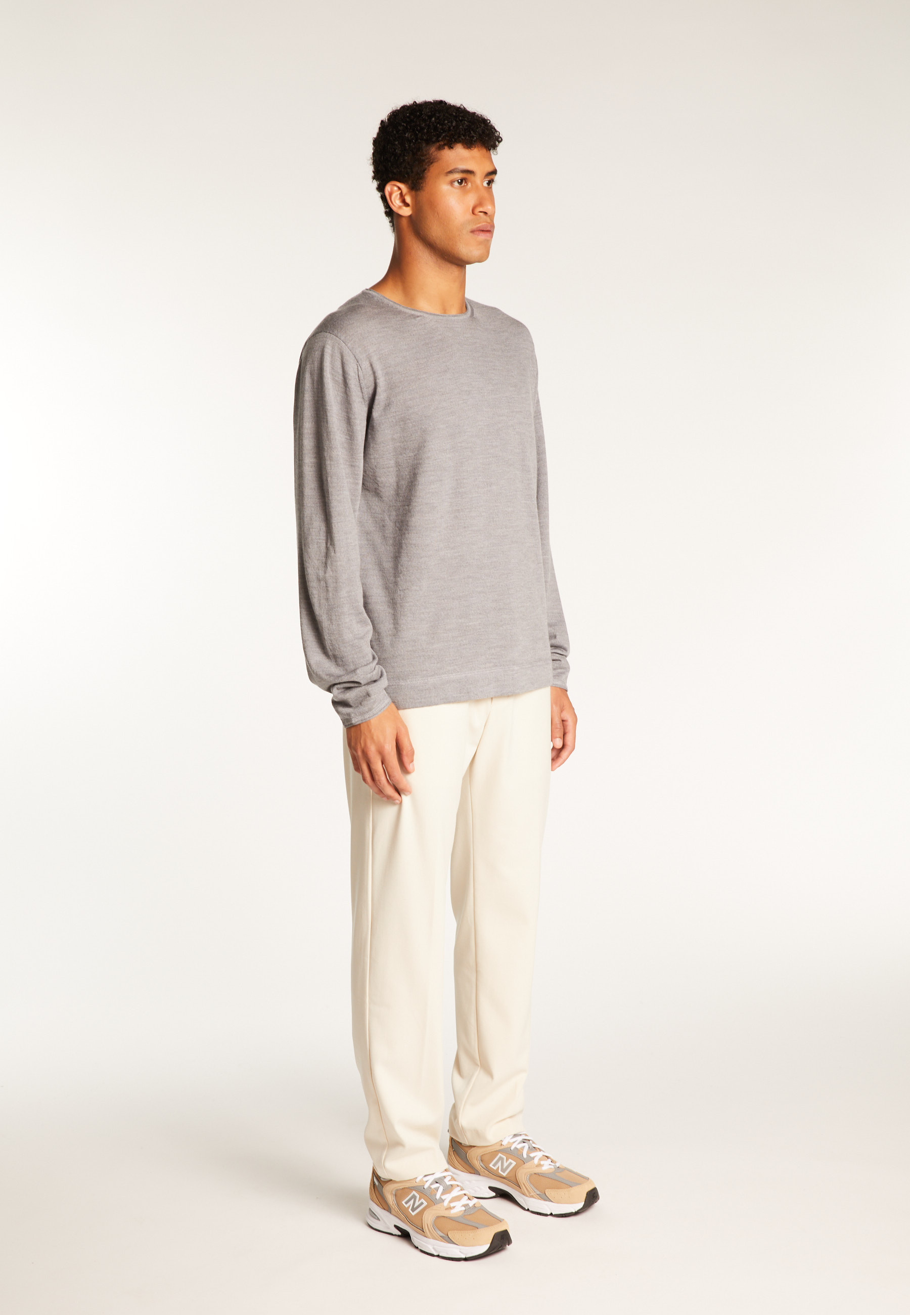 Pull col rond en laine mérinos  - Erin